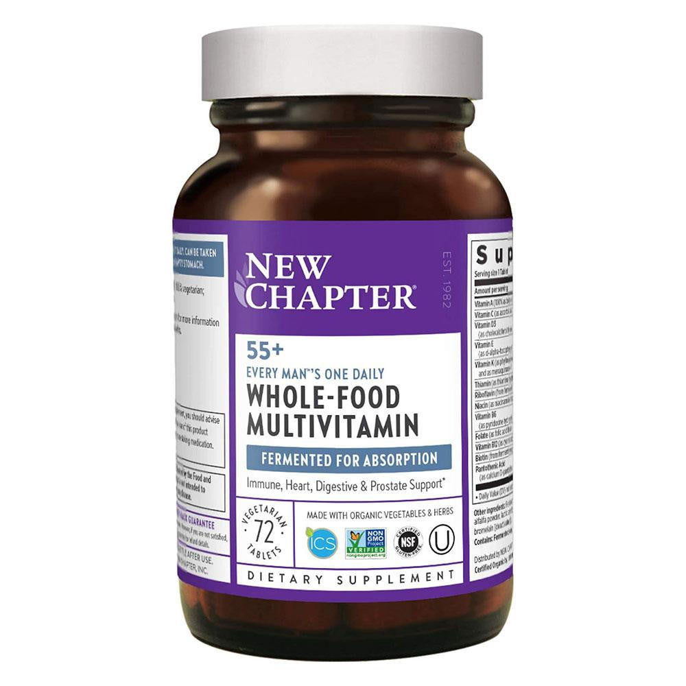  New Chapter One Daily Every Man's Whole Food Multi 55+ 48t 