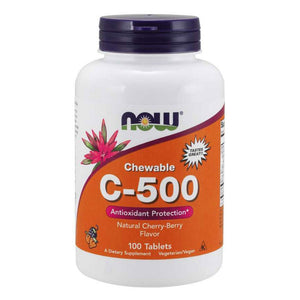  Now Foods C-500 Chew Cherry 100 Tablets 