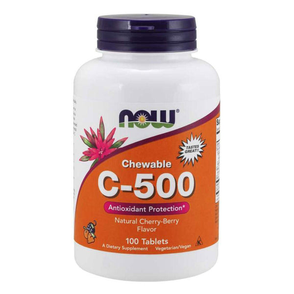  Now Foods C-500 Chew Cherry 100 Tablets 