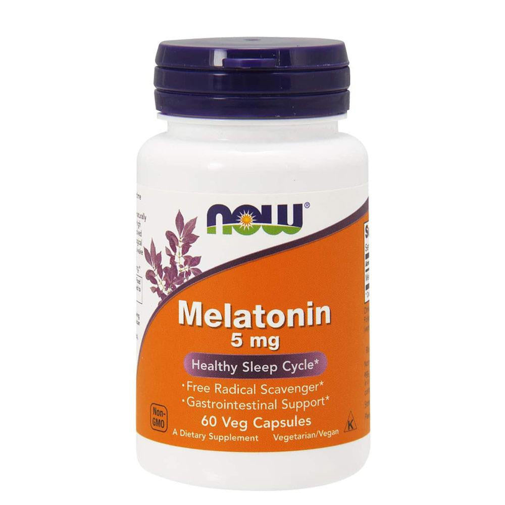  Now Foods Melatonin 5 Mg 60 Vegetable Capsules 