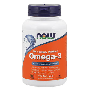  Now Foods Omega-3 1000mg 100 Soft Gels 