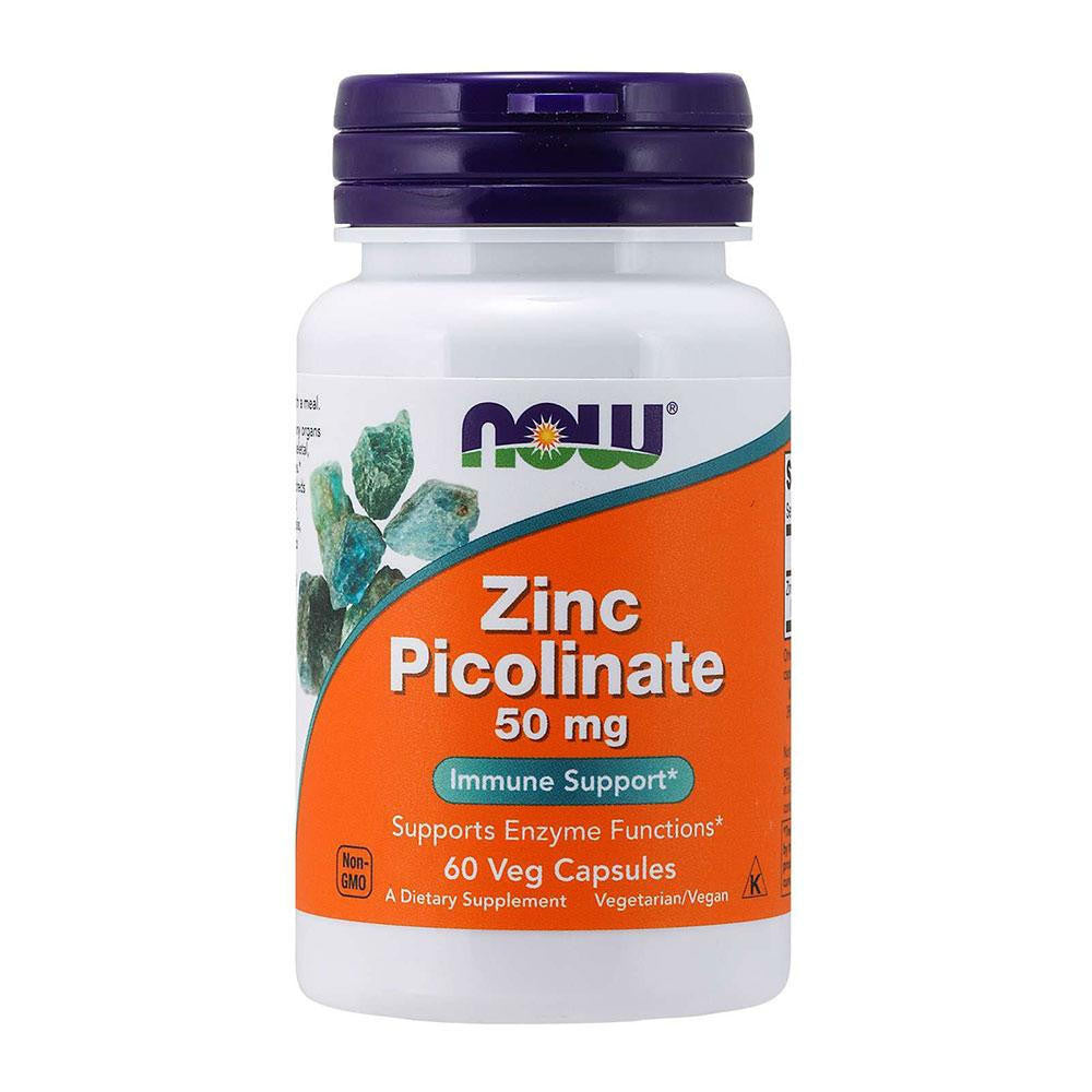  Now Foods Zinc Picolinate 50mg 60 Caps 