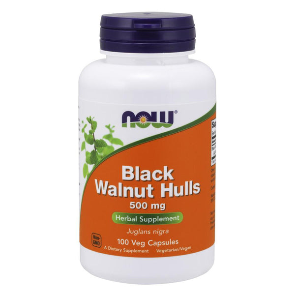  Now Foods Black Walnut Hulls 500MG 100 Vege Capsules 