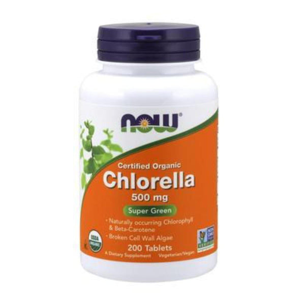  Now Foods Organic Chlorella 500mg 200 Tablets 