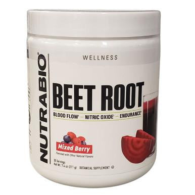 NutraBio Nutrabio Beet Root Powder Mixed Berry 30 Servings 