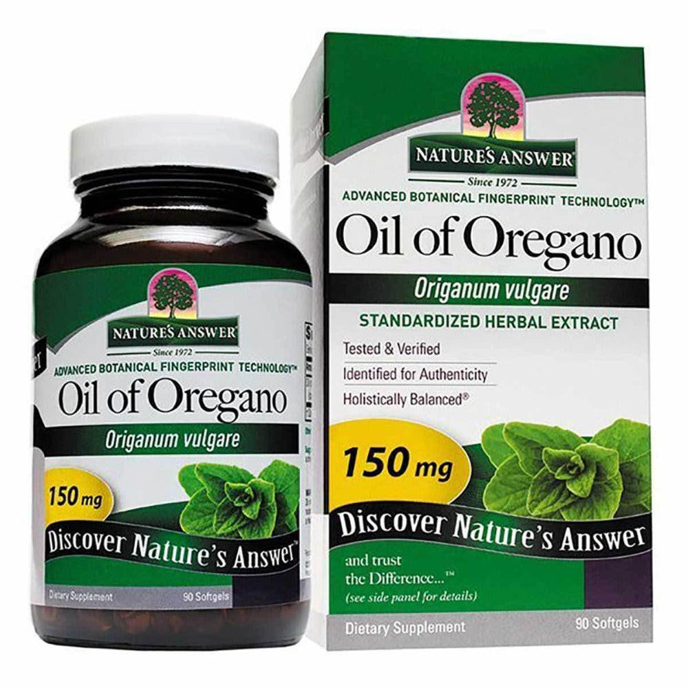  Nature's Answer Oil of Oregano 150mg 90 Soft Gels 