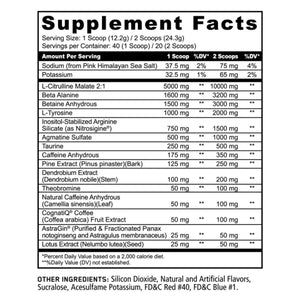  Panda Supps Pandemic Black Mamba Limited Edition Pre Workout 20 Servings 