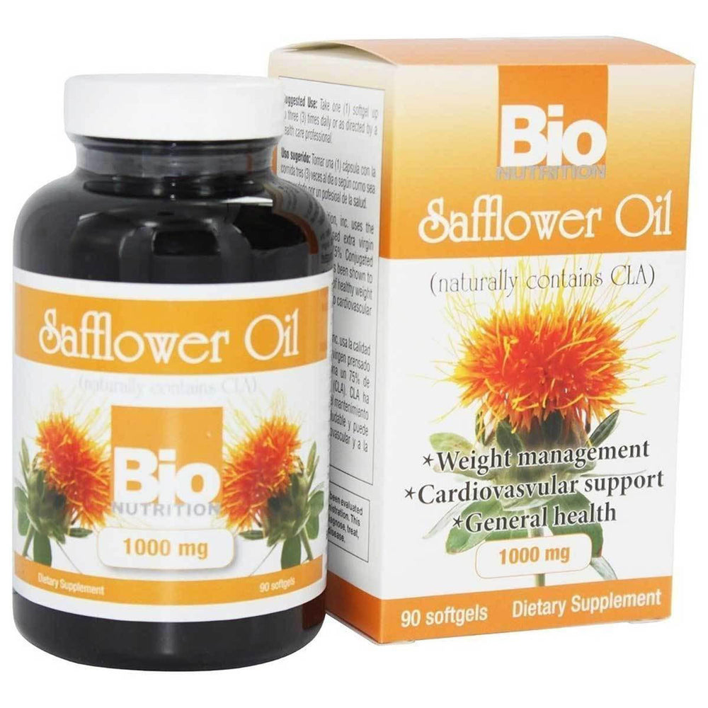  Bio Nutrition Safflower Oil 1000mg 90 Soft Gels 