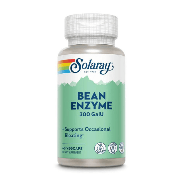  Solaray Bean Enzyme 60 Capsules 